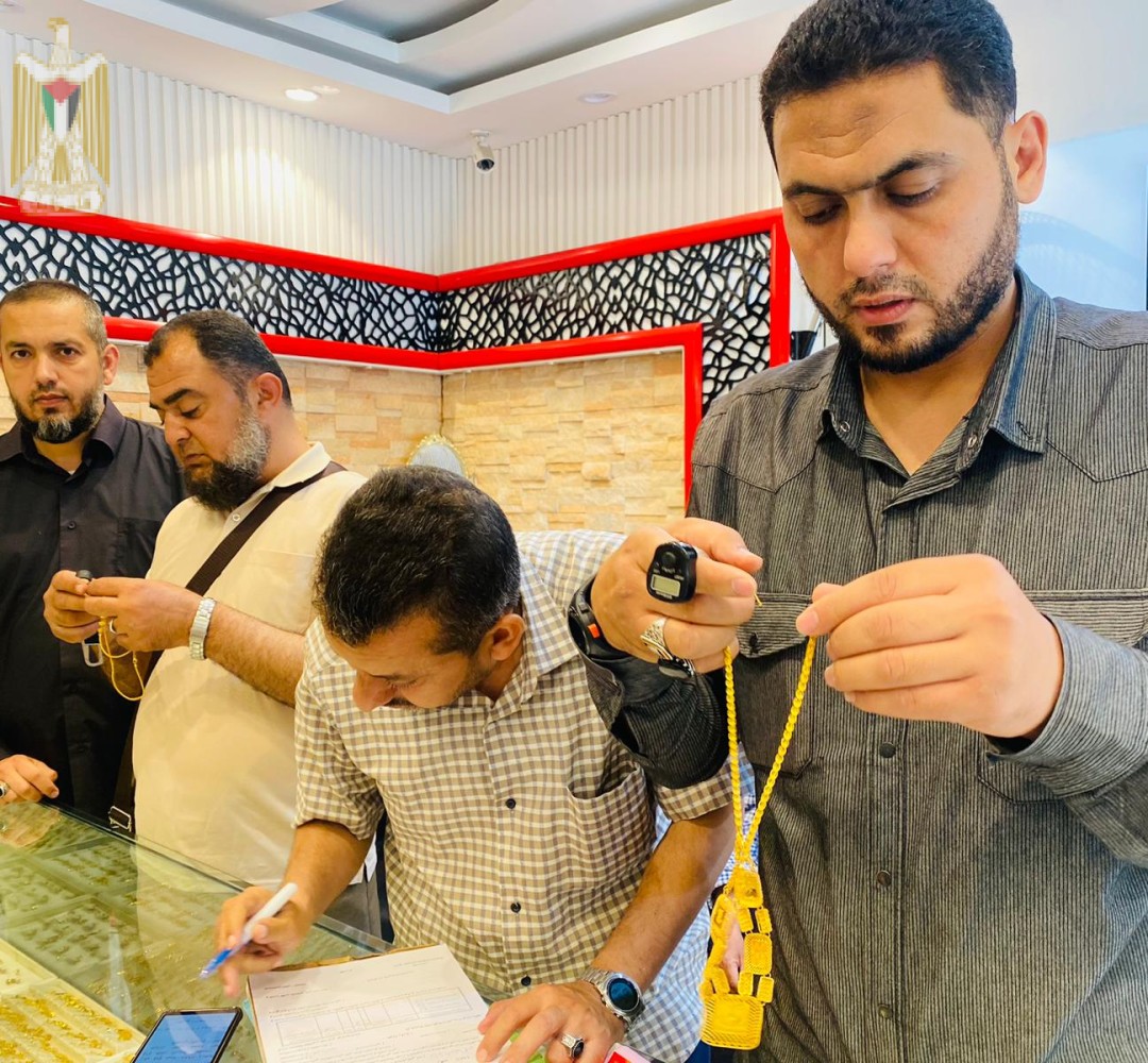 مديرية دمغ ومراقبة المعادن الثمينة تنظم 36 زيارة على محال الذهب والمجوهرات في قطاع غزة