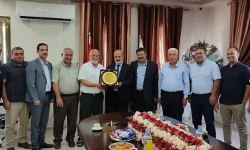 لتهنئة مجلس الإدارة الجديد  وكيل وزارة الاقتصاد يزور غرفة تجارة وصناعة الوسطى